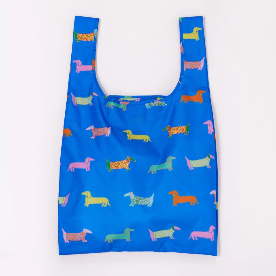 duckhead-the-bag-dogs-in-blue-einkaufstasche-faltbar-dackel-blau image 1