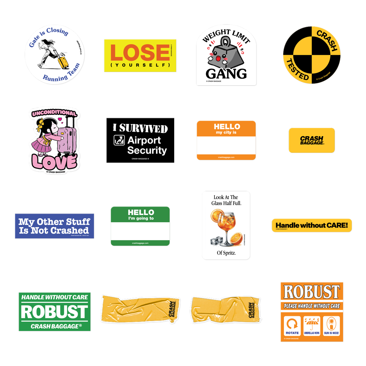crash-baggage-sticker-pack-kofferaufkleber-12-designs image 2