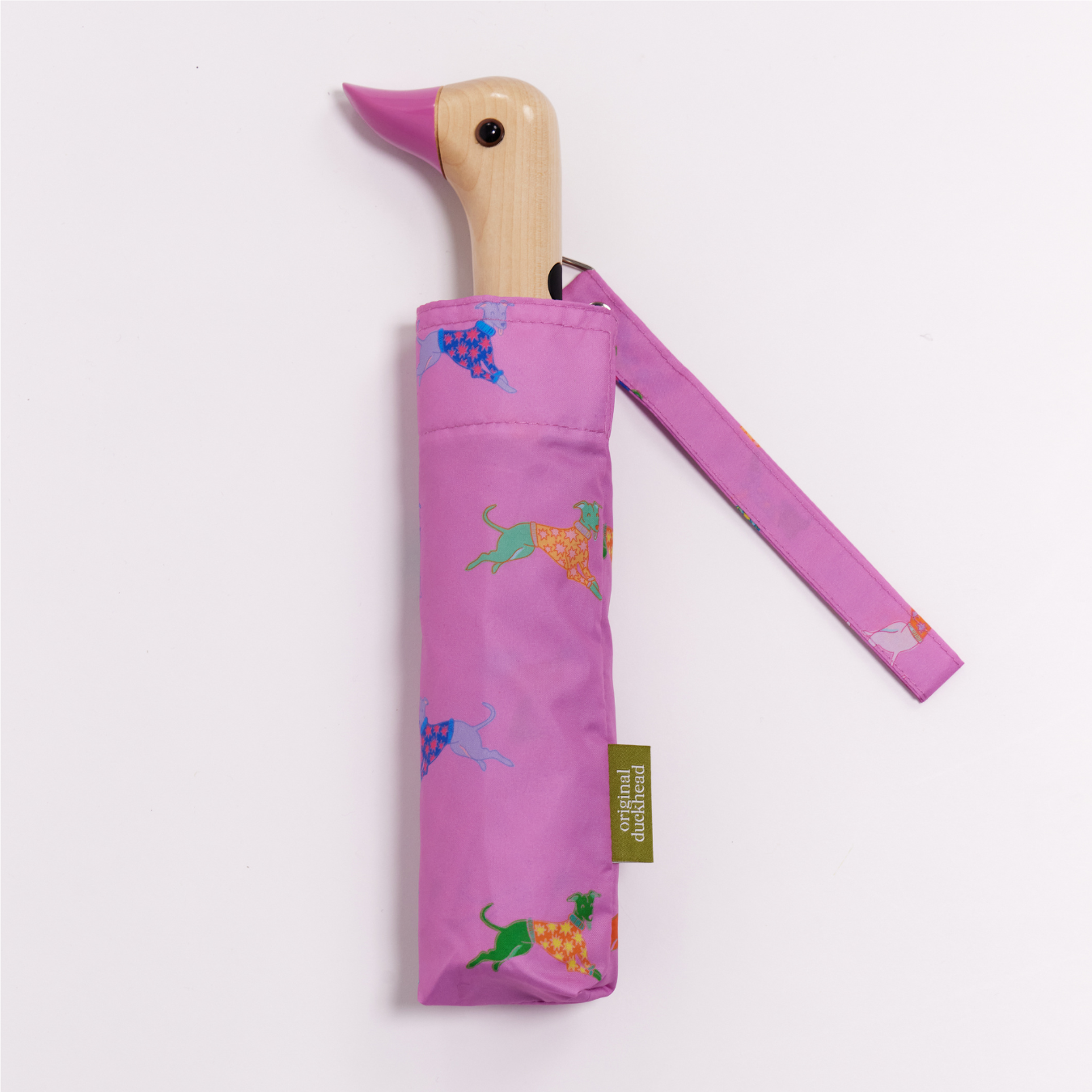 duckhead-dogs-in-pink-taschenschirm-rosa-hundemuster image 2