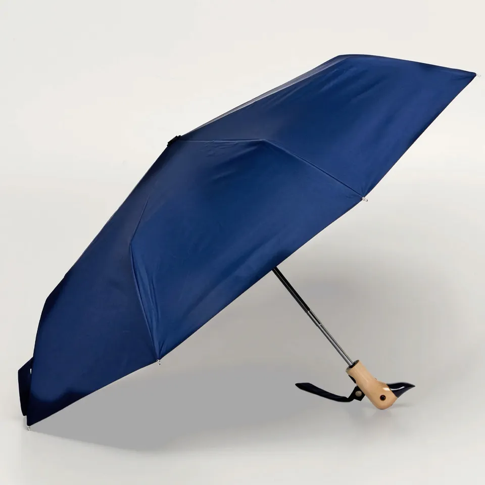 duckhead-the-duckhead-regenschirm-navy-dunkelblau-kompakt image 1