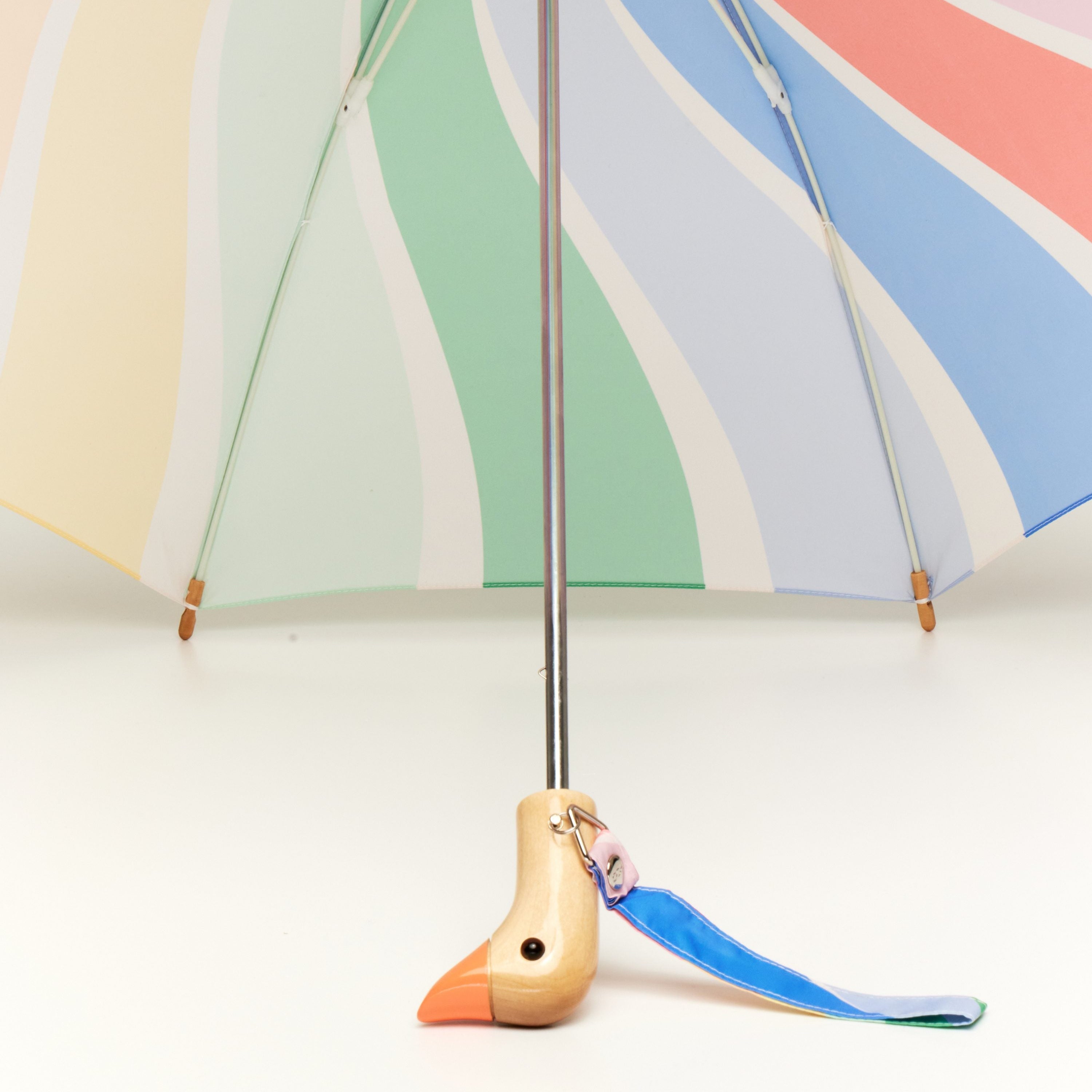 duckhead-the-duckling-rainbow-stripes-kinderschirm-bunt image 5