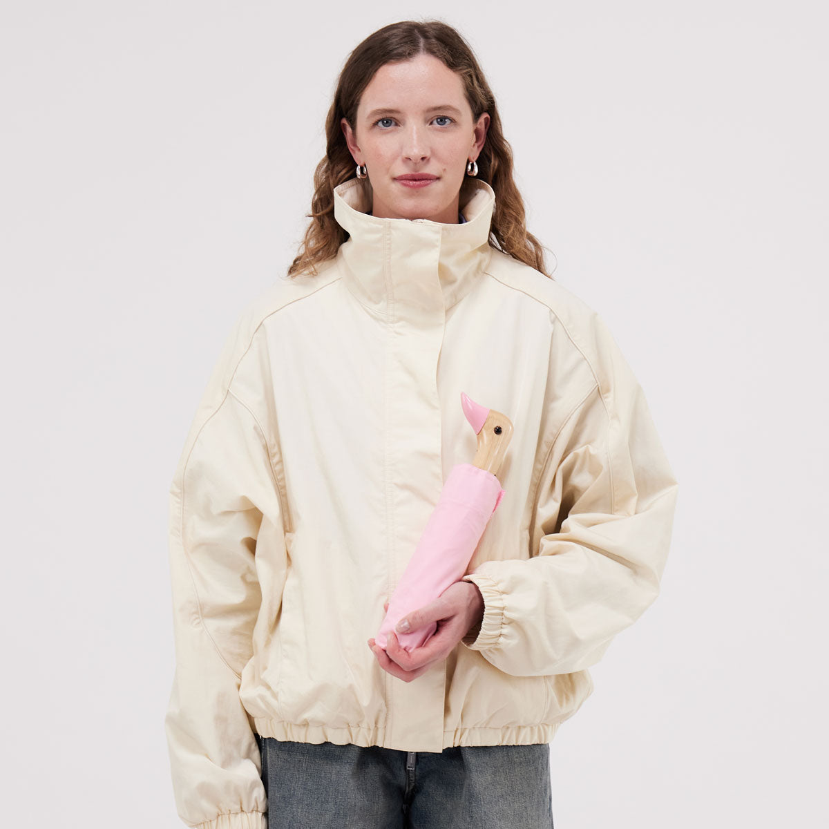 the-duckhead-powder-pink-regenschirm-kompakt-recycelt image 3