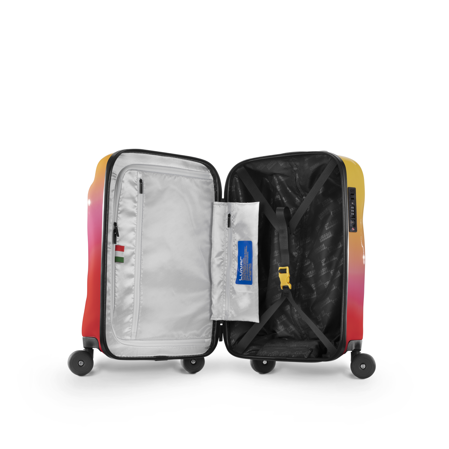 crash-baggage-lunar-kabinenkoffer-carry-on-leise-rollen image 4