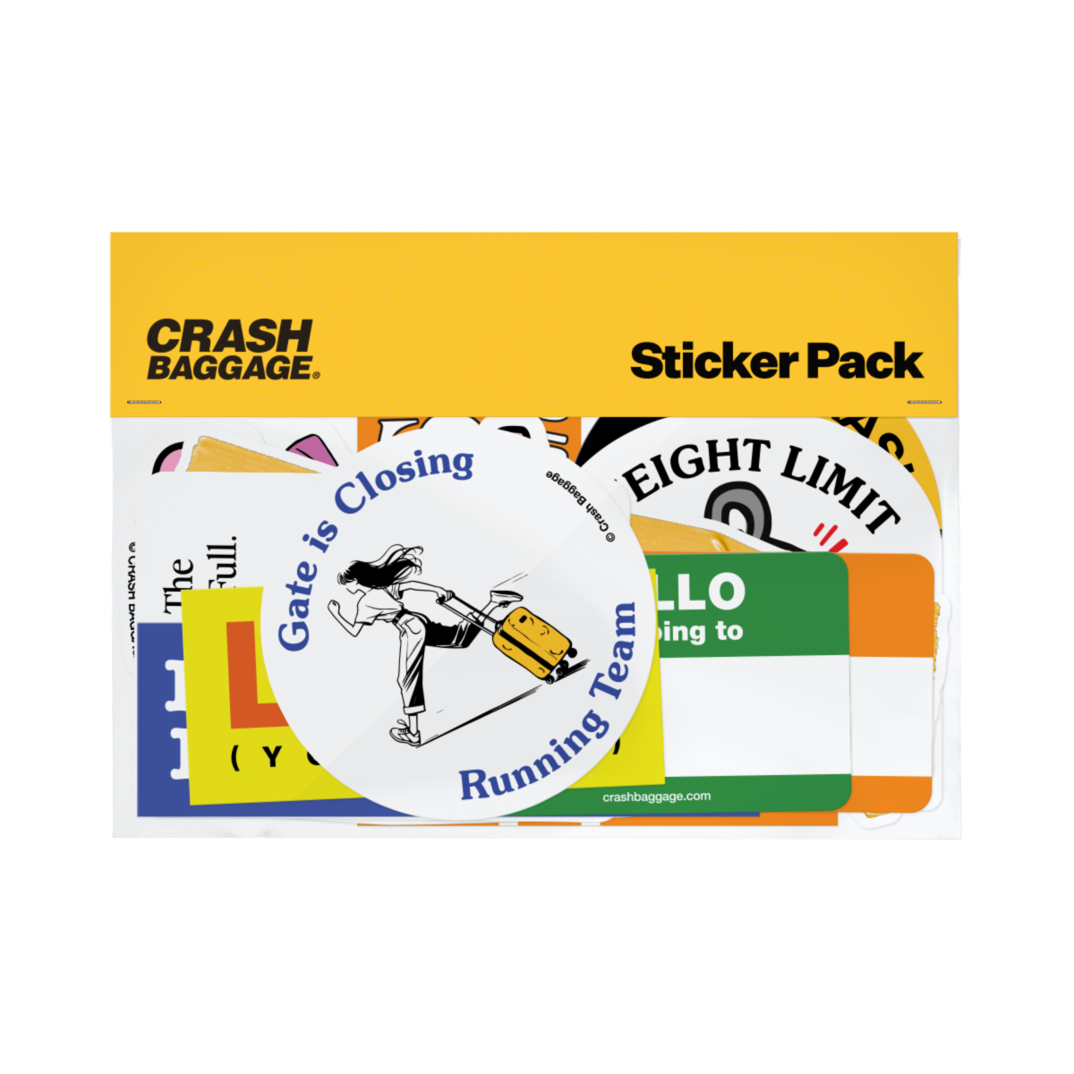 crash-baggage-sticker-pack-kofferaufkleber-12-designs image 1