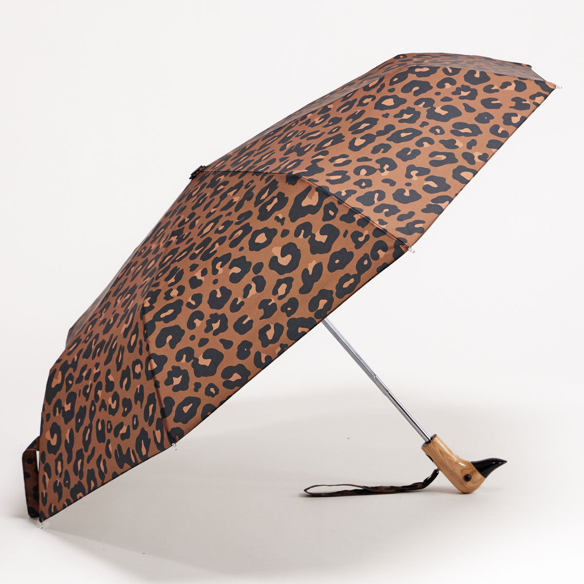 duckhead-the-duckhead-leopard-compact-regenschirm-tiermuster image 2
