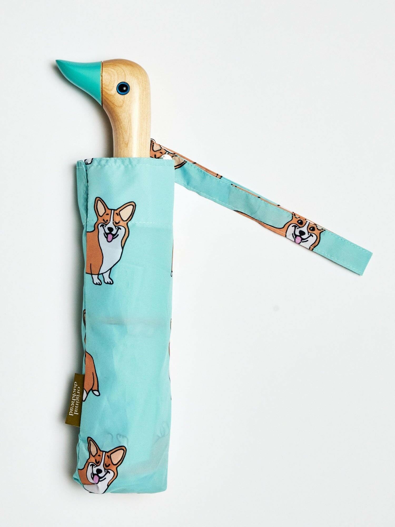 duckhead-the-duckhead-corgi-mint-taschenschirm-mint image 3