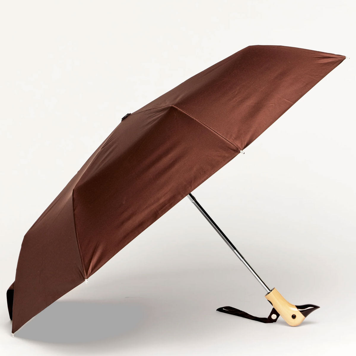 duckhead-the-duckhead-espresso-regenschirm-braun-kompakt image 2