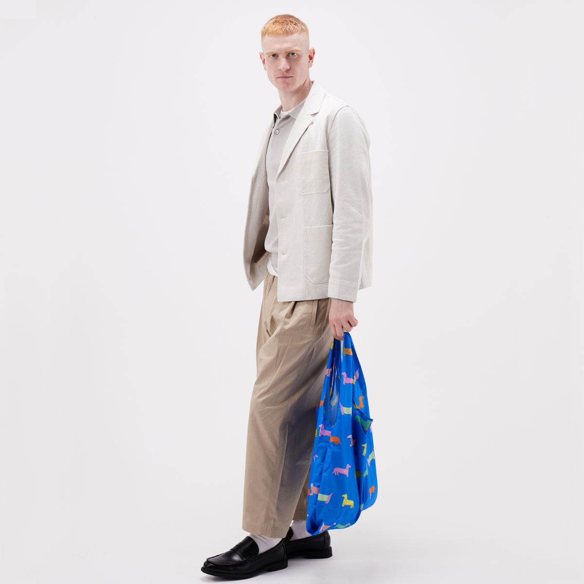 duckhead-the-bag-dogs-in-blue-einkaufstasche-faltbar-dackel-blau image 3