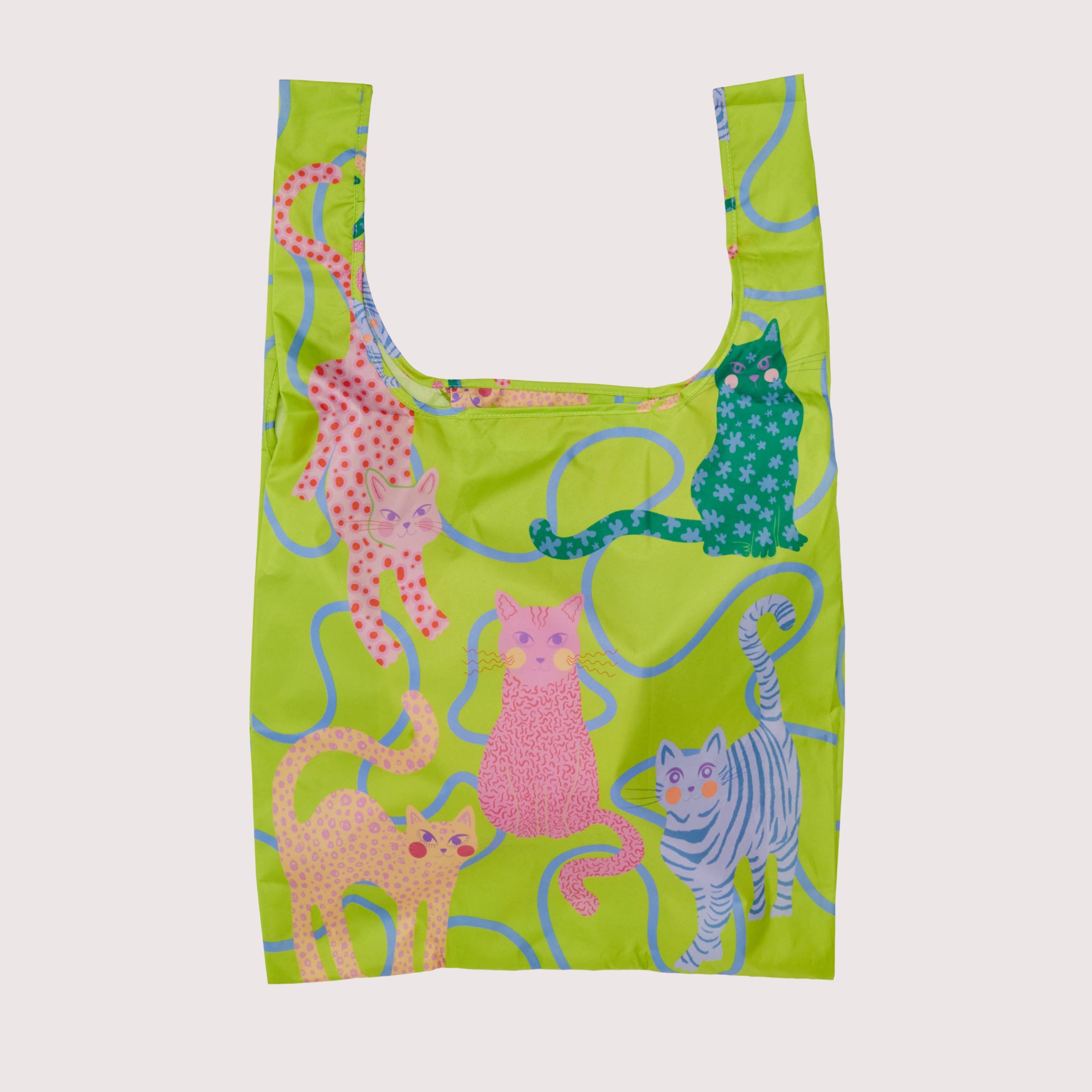 duckhead-lime-arty-cats-set-regenschirm-tasche-katzen image 4