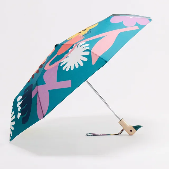 duckhead-the-duckhead-bloom-taschenschirm-blumen-ente image 1