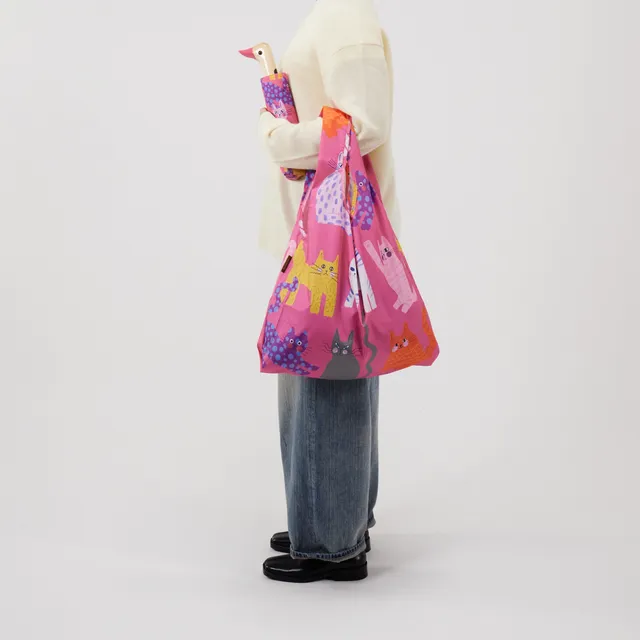 duckhead-the-bag-fuchsia-arty-cats-shopper-katzen-recycling image 1
