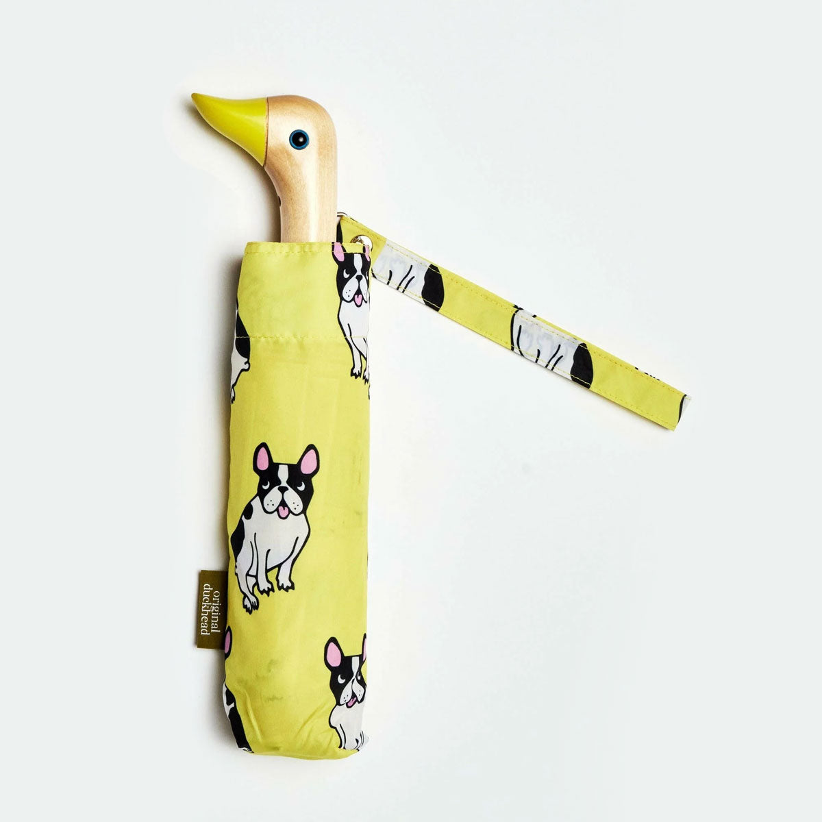 duckhead-bulldogge-gelb-taschenschirm-coucou-suzette-recycelt image 2