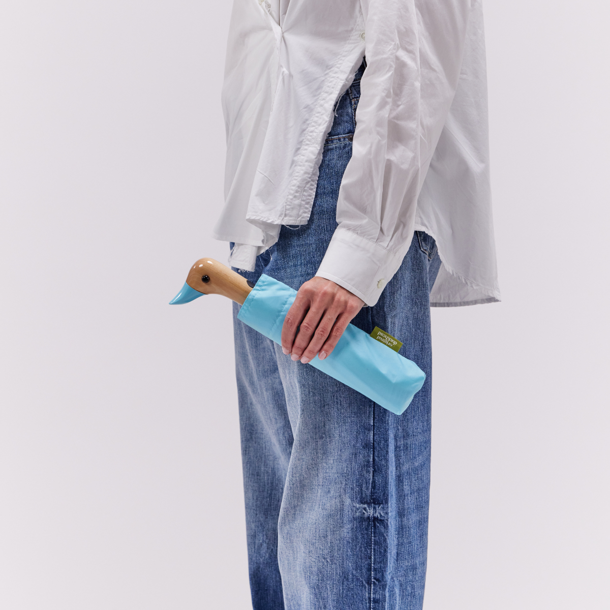 duckhead-the-duckhead-taschenschirm-popsicle-blue-recycelt-kompakt image 6