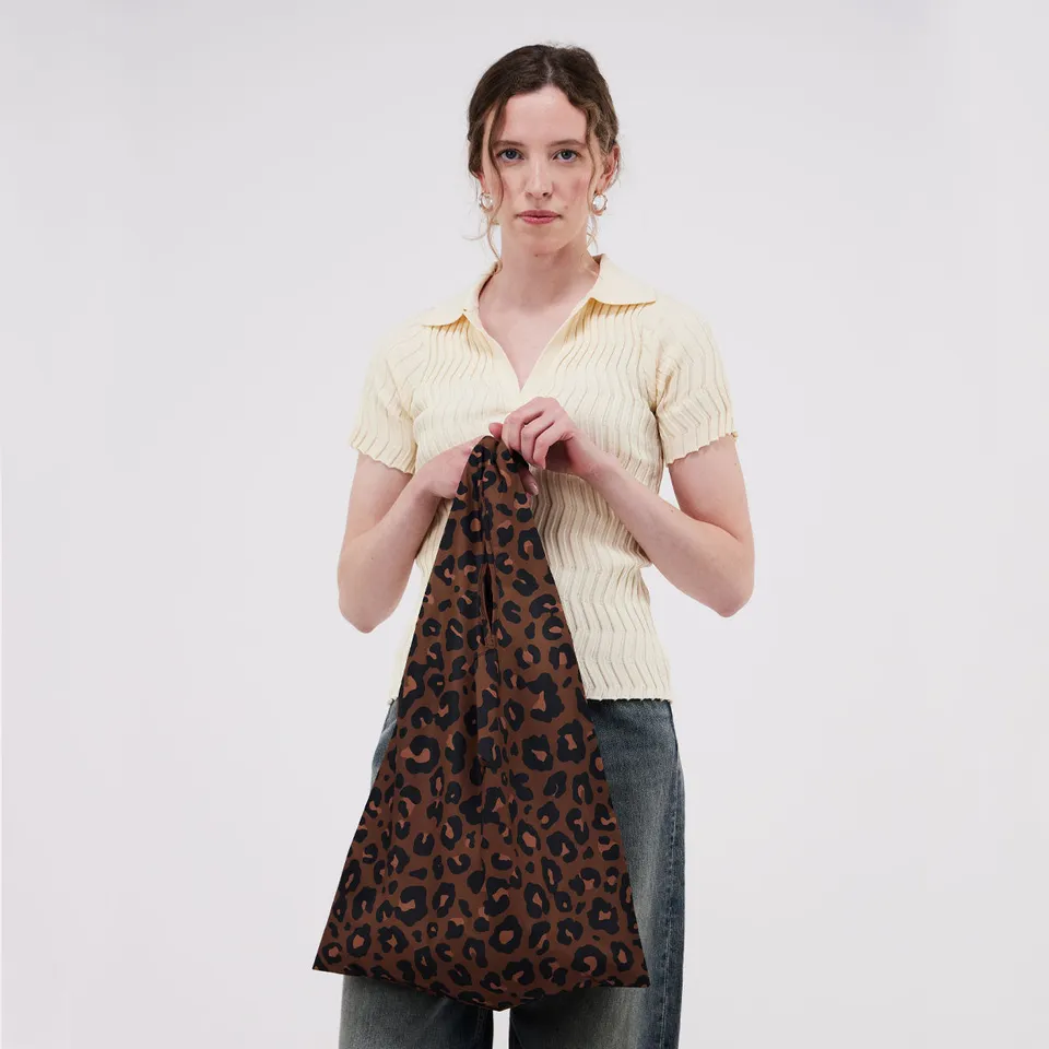 duckhead-the-bag-leopard-einkaufstasche-animalprint-faltbar image 1