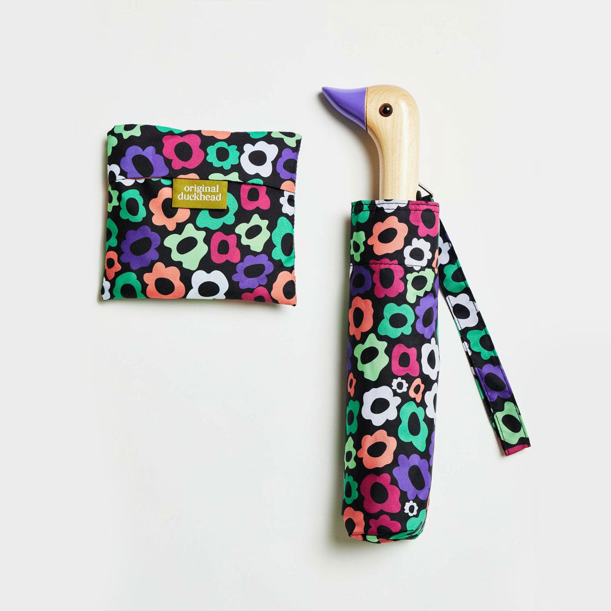 duckhead-flower-maze-bundle-regenschirm-tasche-set-blumen image 1