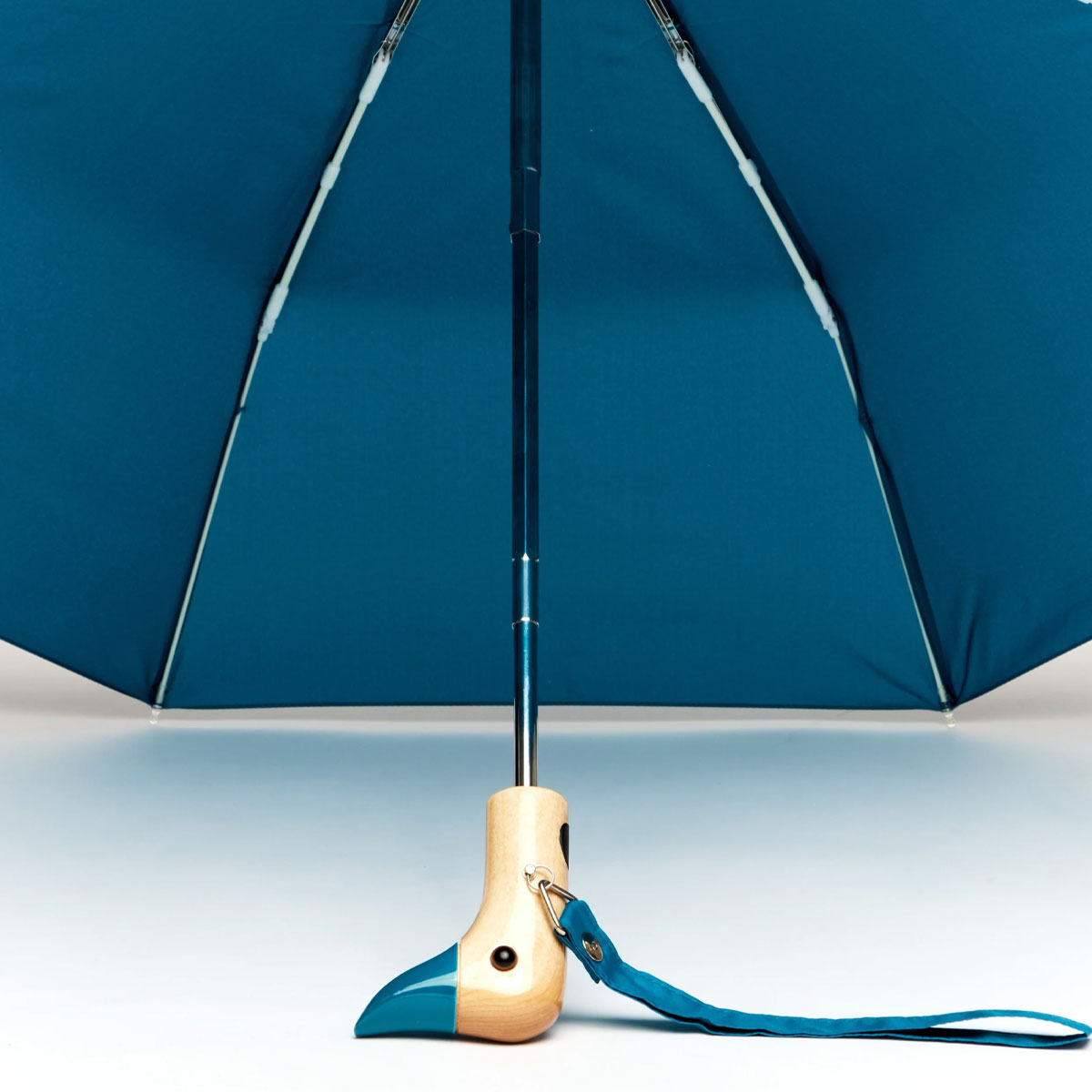 duckhead-the-duckhead-teal-regenschirm-petrol-kompakt image 5