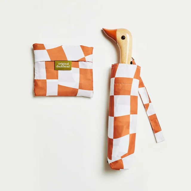duckhead-bundles-regenschirm-set-peanut-butter-kariert image 1
