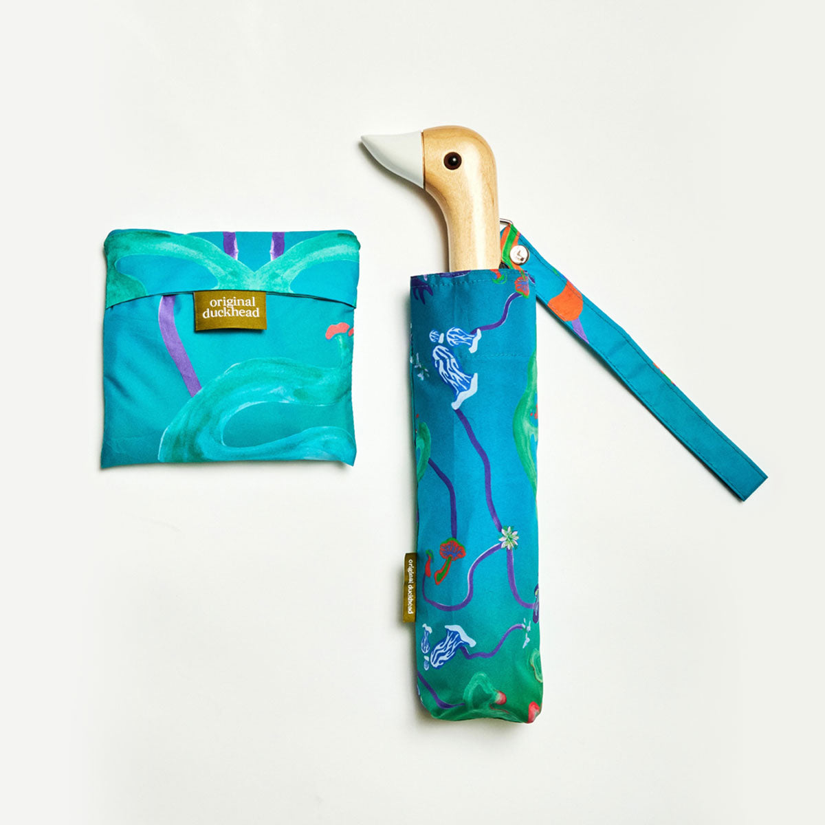 duckhead-bundles-aqua-fungi-bundle-set-regenschirm-tasche-pilz image 1