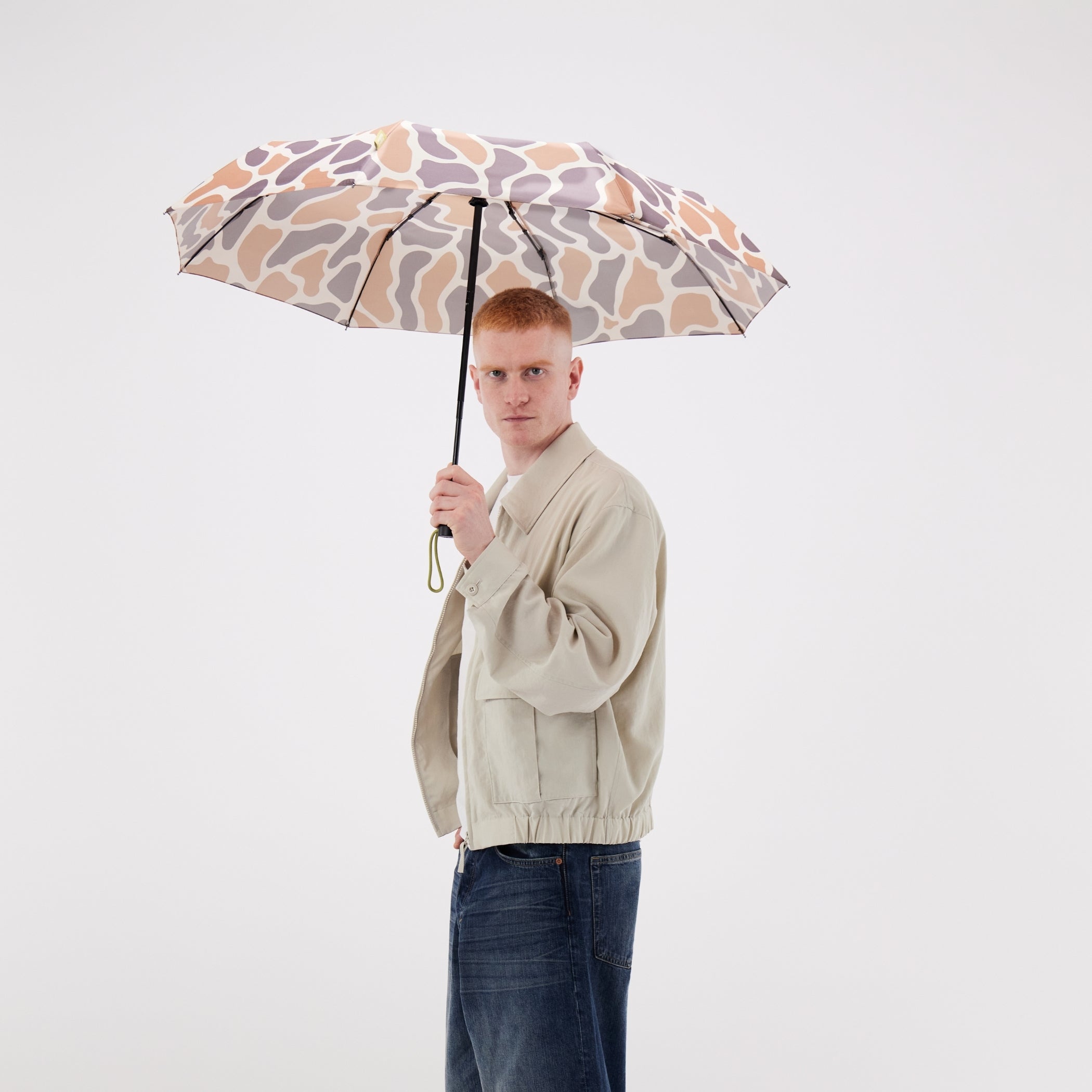 duckhead-the-daily-taupe-ripples-regenschirm-automatik-beige-upf image 2