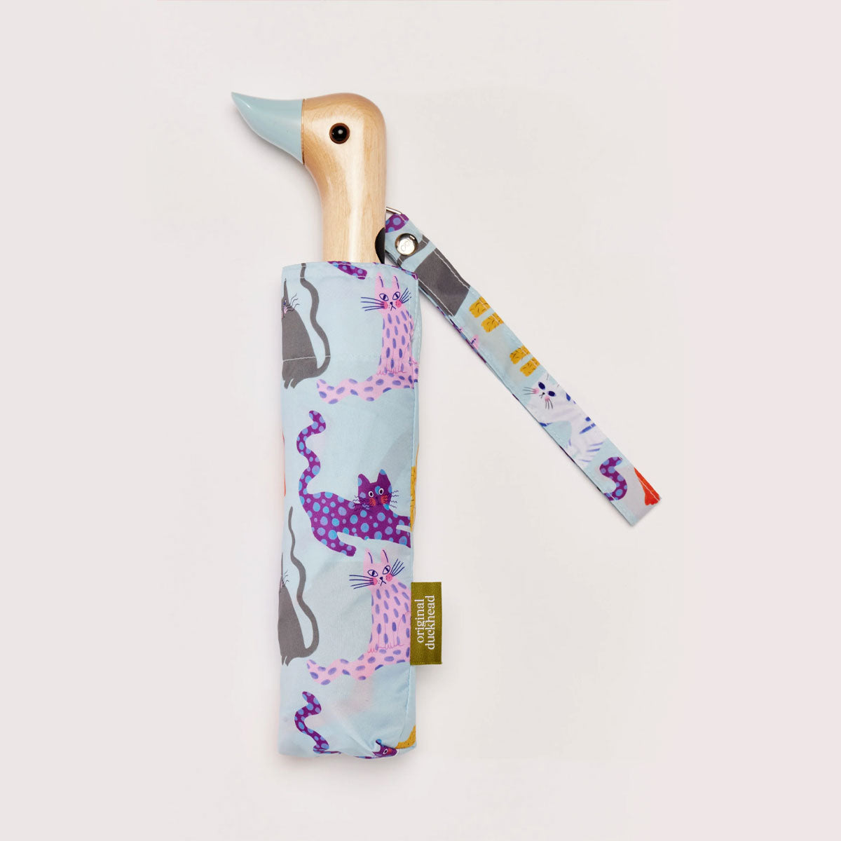 duckhead-arty-cats-ice-taschenschirm-katzenmotiv-recycelt image 3