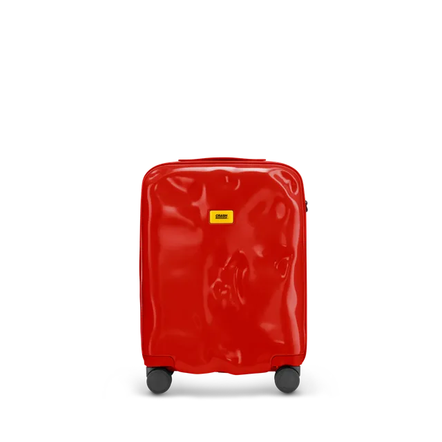 crash-baggage-icon-hartschalenkoffer-rot-dellen-design image 1