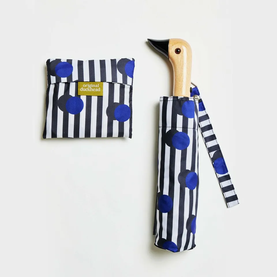 duckhead-polka-stripe-bundle-regenschirm-set-punkte-2-teilig image 1