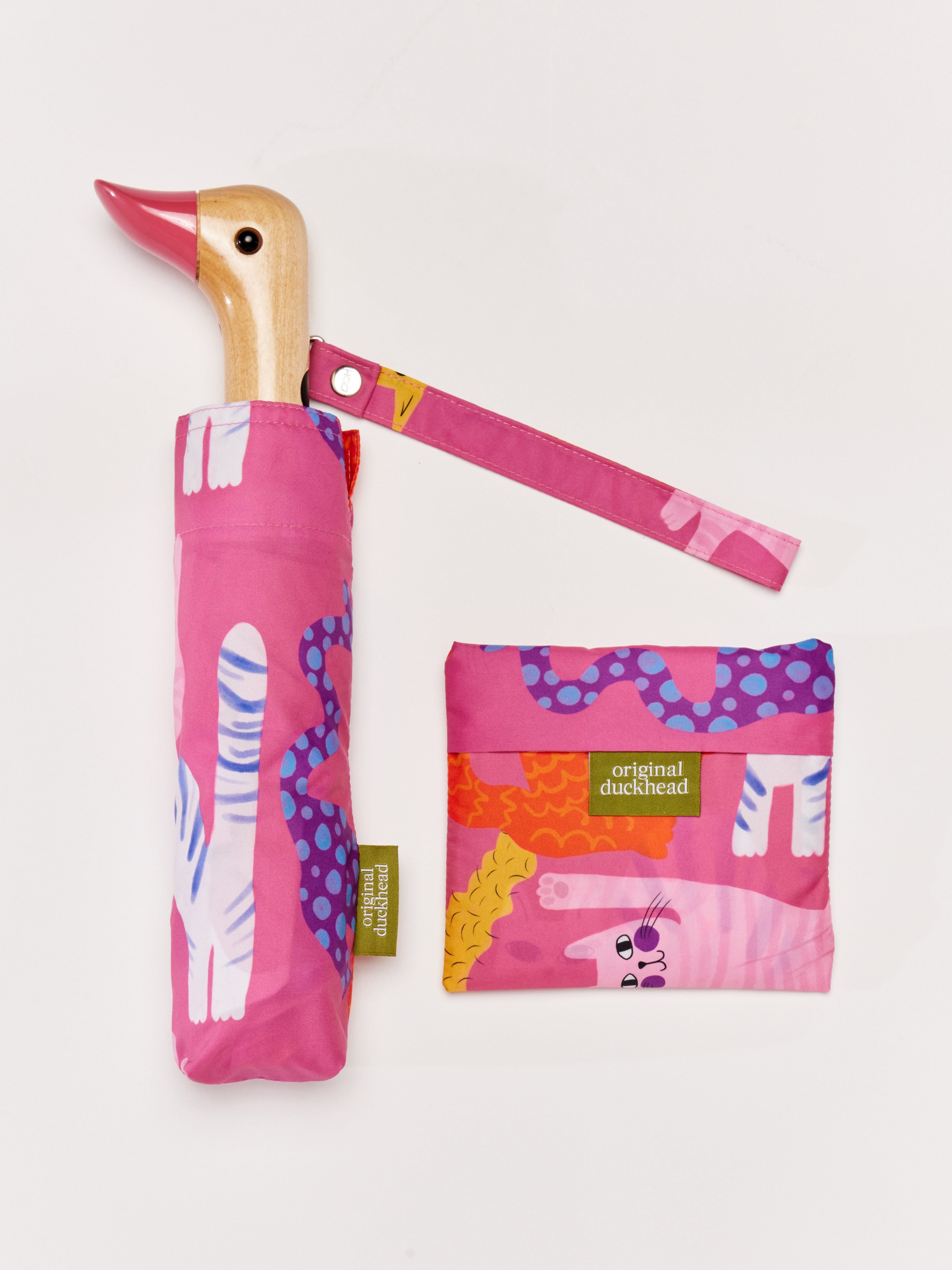 duckhead-the-bag-fuchsia-arty-cats-shopper-katzen-recycling image 3