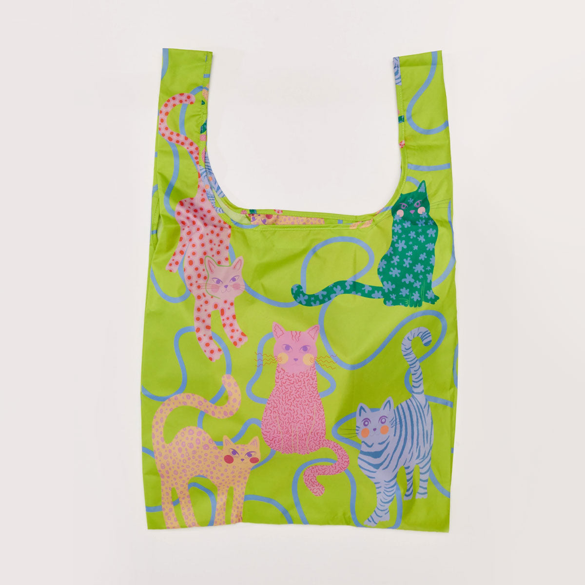 duckhead-the-bag-lime-arty-cats-einkaufstasche-hellgr-n image 2