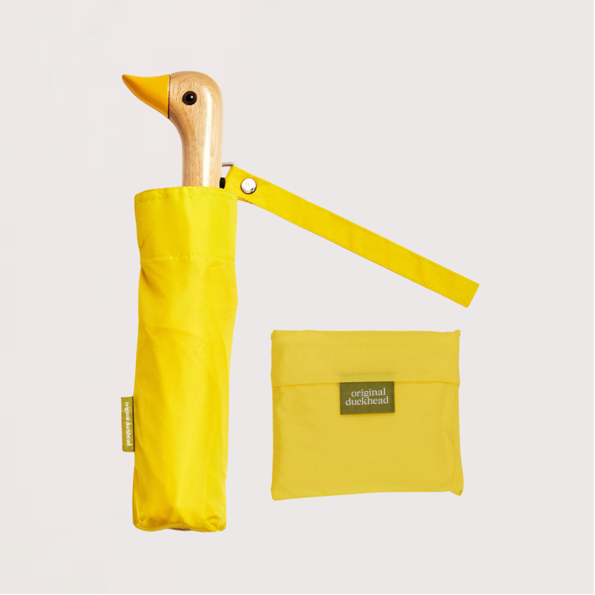 duckhead-yellow-bundle-regenschirm-set-mit-tasche-gelb image 1