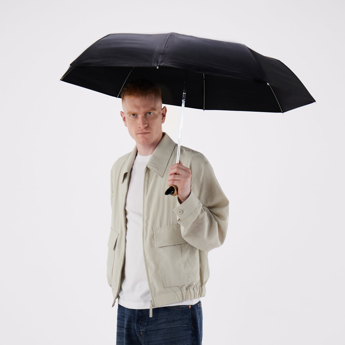 duckhead-the-duckhead-regenschirm-black-schwarz-kompakt image 3