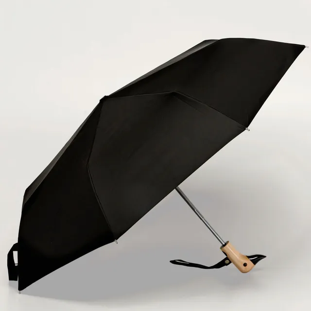 duckhead-the-duckhead-regenschirm-black-schwarz-kompakt image 1