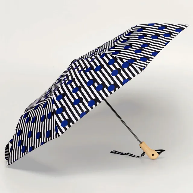 duckhead-the-duckhead-polkastripe-regenschirm-gestreift-recycelt image 1