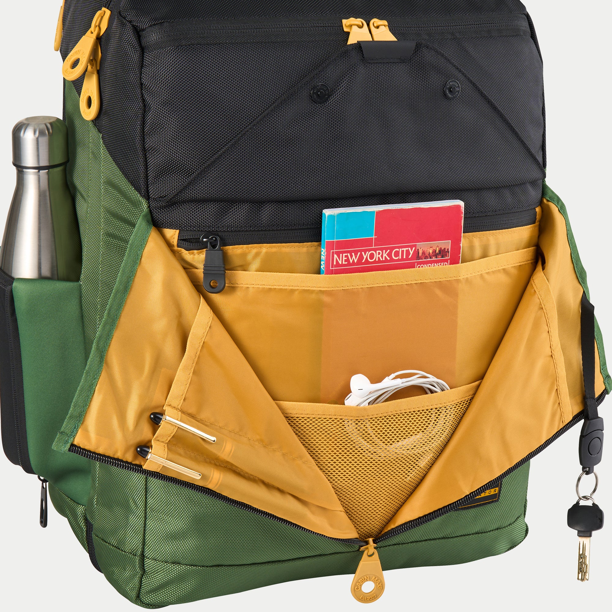 cabin-max-equator-x-rucksack-30l-45x36x20-inca-green-laptop image 5