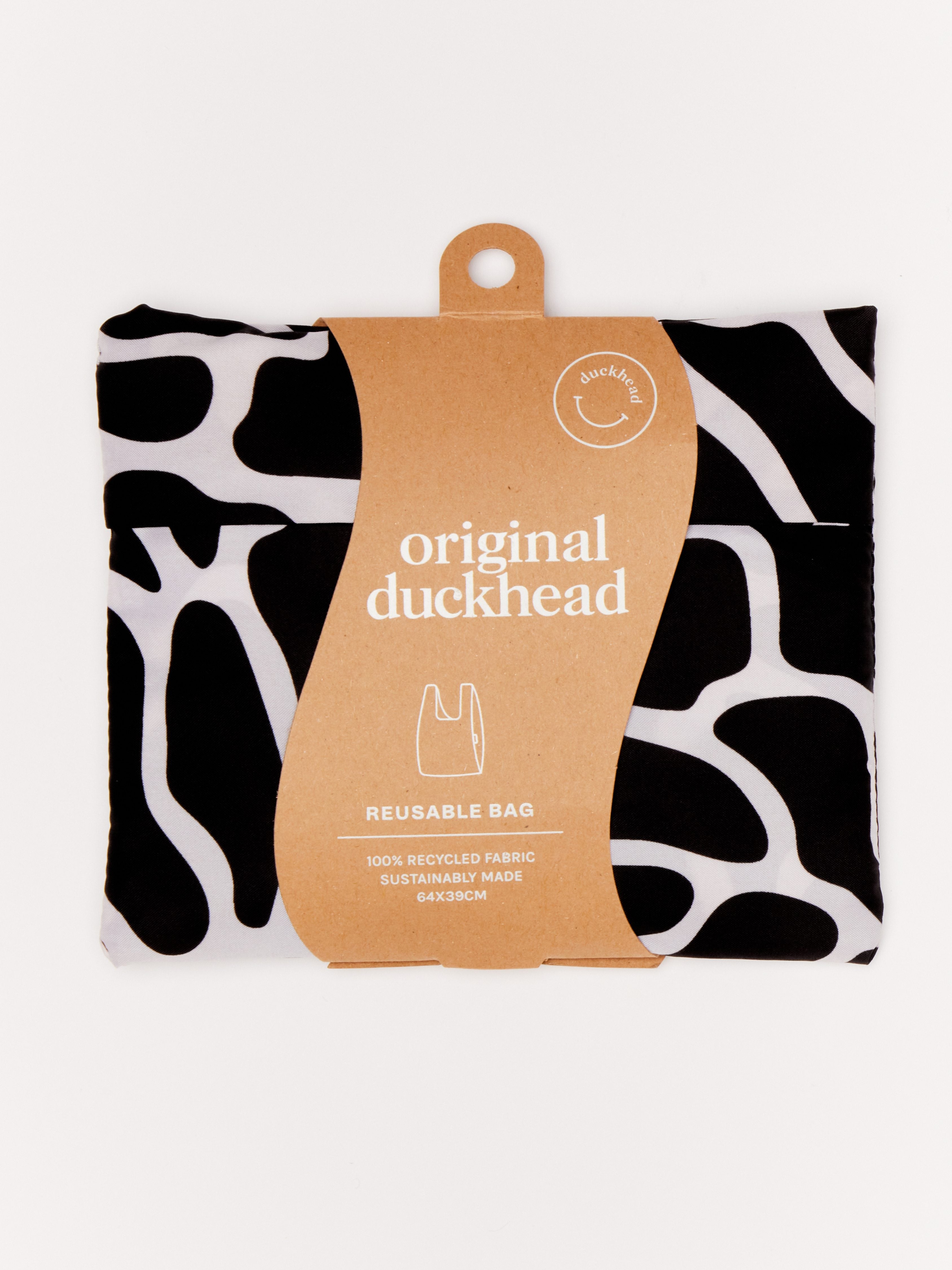 duckhead-the-bag-black-white-ripples-mehrwegtasche image 4