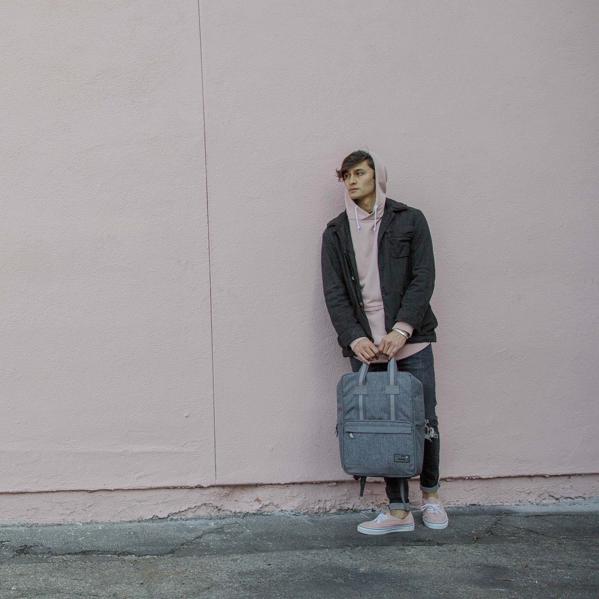 hex-instinct-convertible-backpack-rucksack-grau-woven image 7