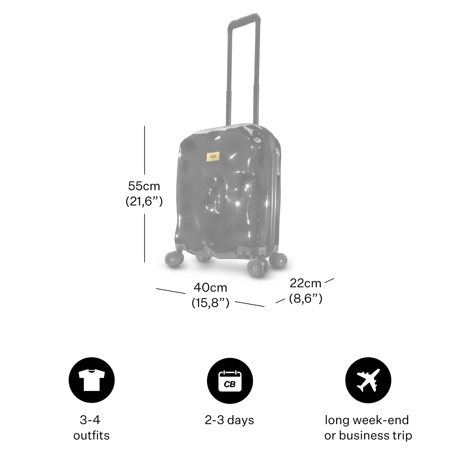 crash-baggage-lunar-kabinenkoffer-carry-on-leise-rollen image 5