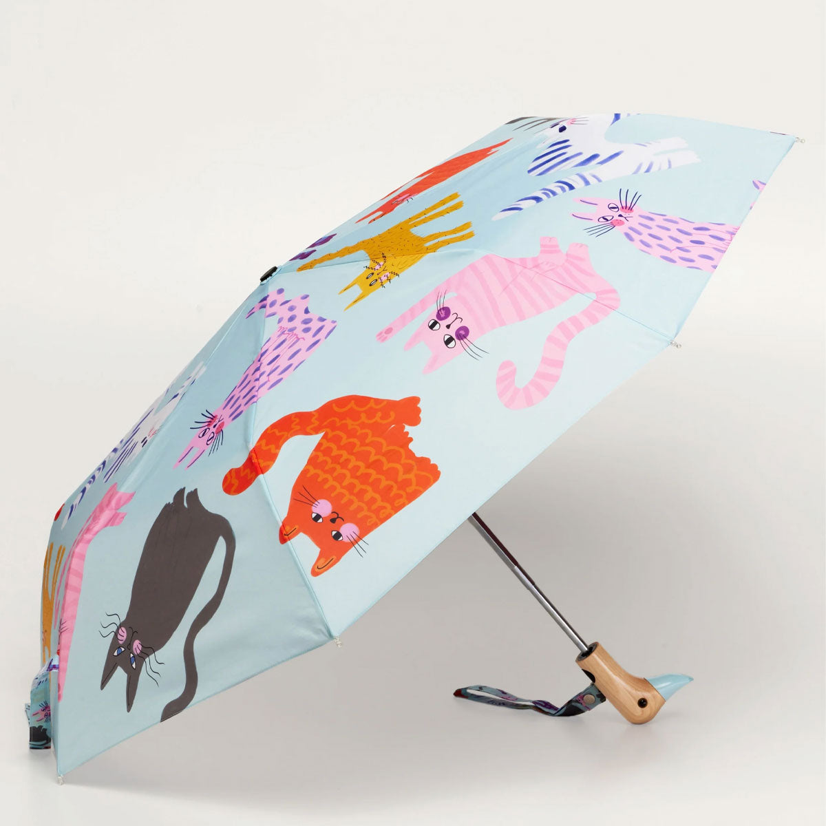 duckhead-bundles-arty-cats-trio-regenschirm-set-gr-n-pink image 2