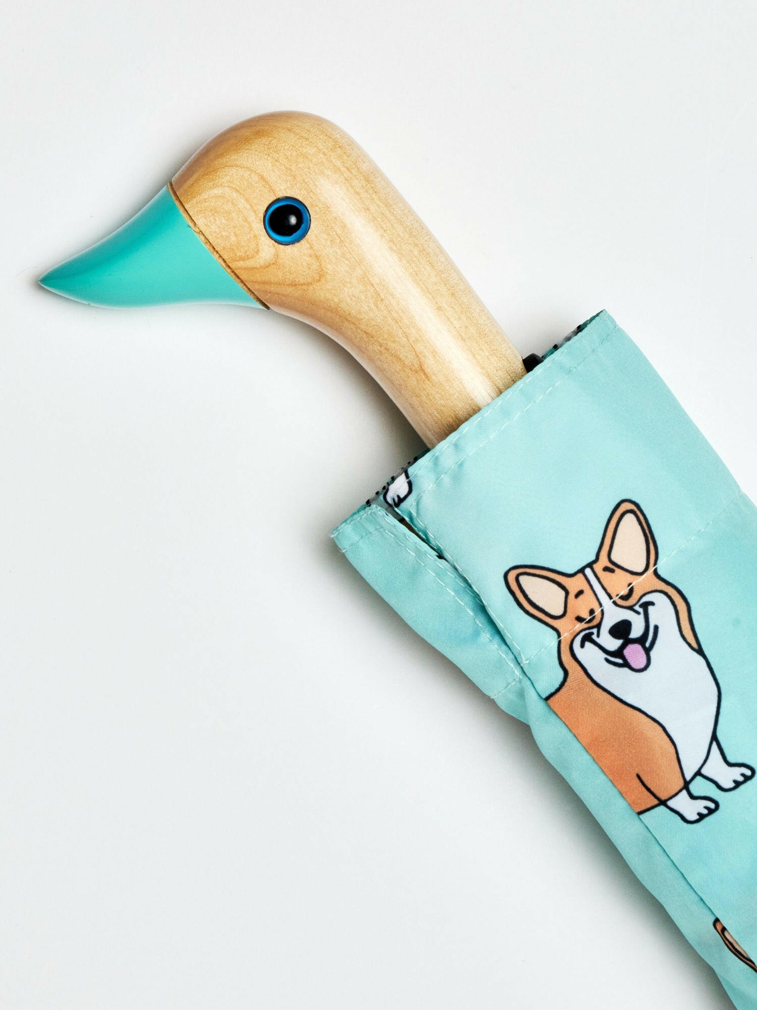 duckhead-the-duckhead-corgi-mint-taschenschirm-mint image 5