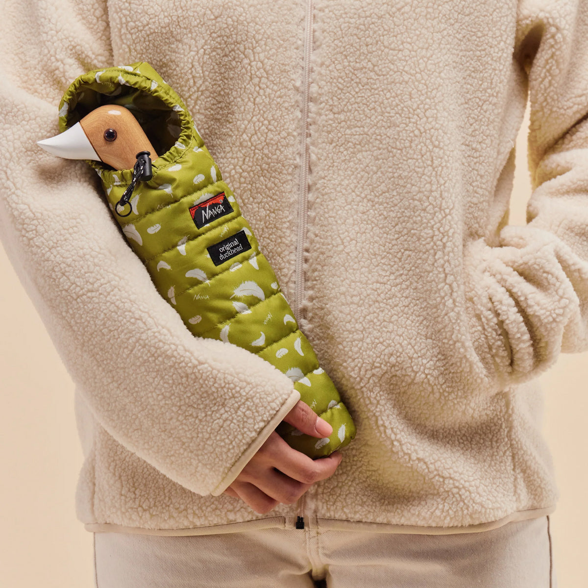 duckhead-the-duckhead-nanga-compact-regenschirm-khaki image 3