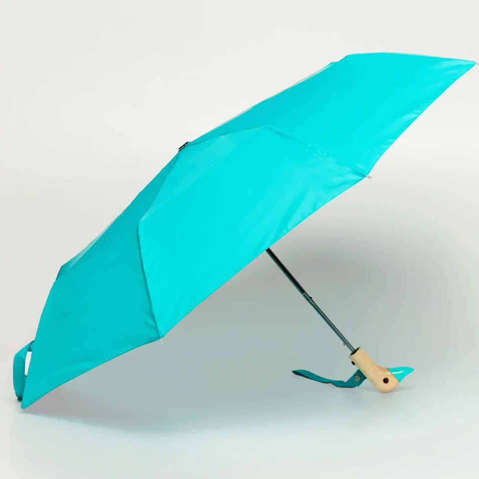 duckhead-mint-duck-taschenschirm-kompakt-minzgr-n-recycelt image 1