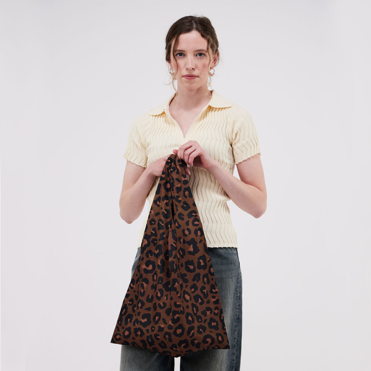 duckhead-the-bag-leopard-einkaufstasche-animalprint-faltbar image 1
