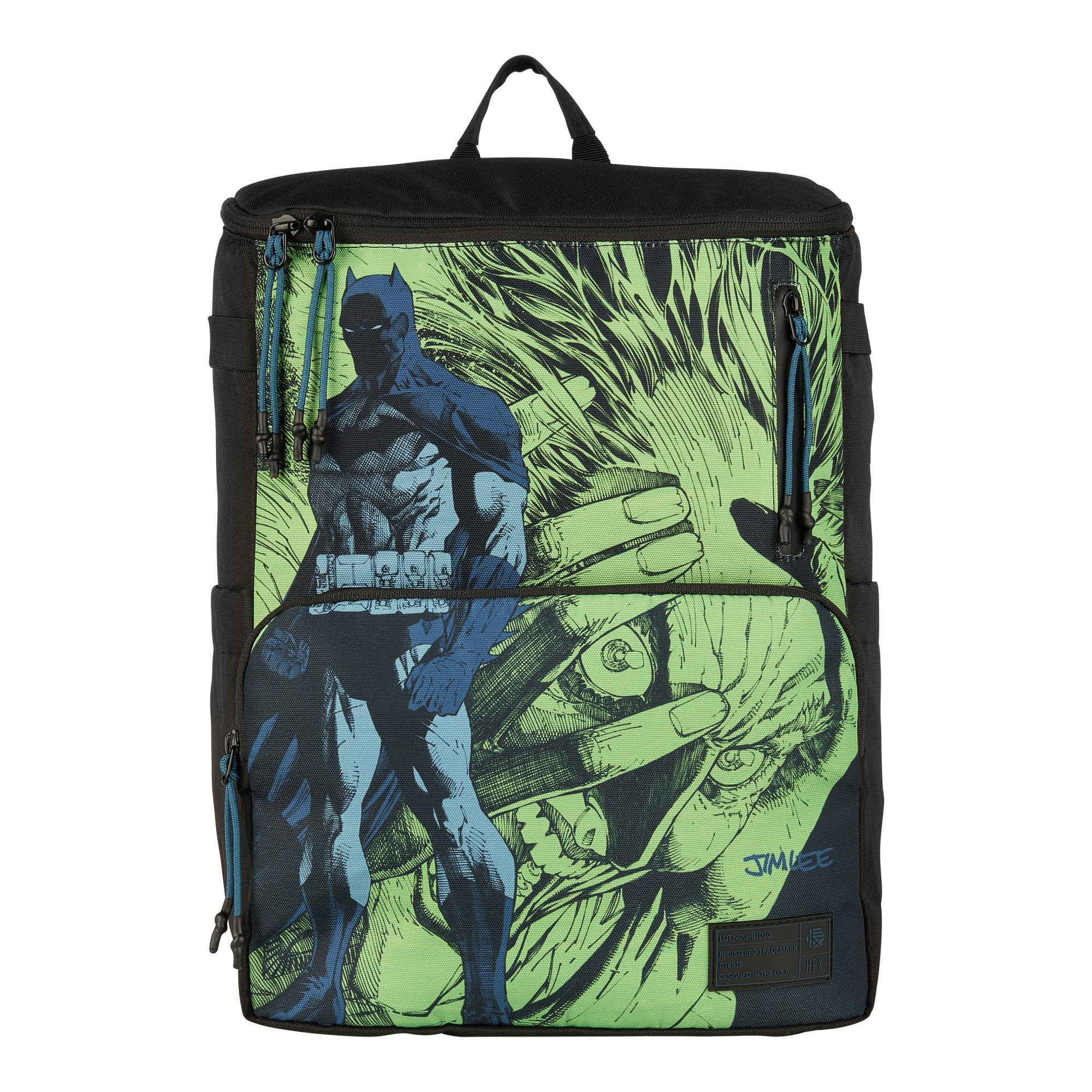 hex-jim-lee-batman-vs-joker-rucksack-19l-comic-fach image 2