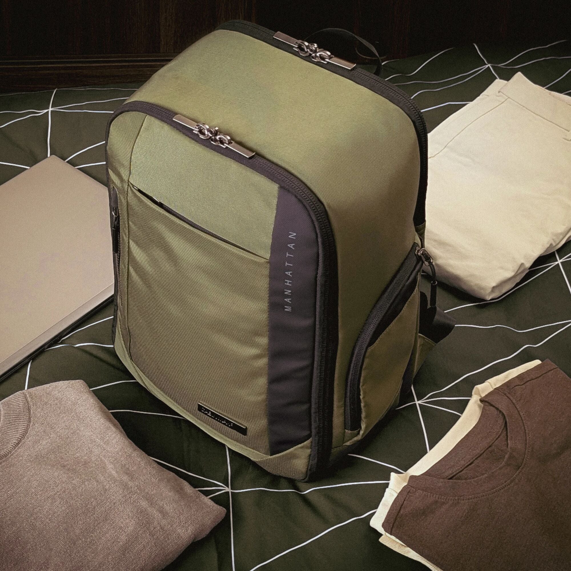 cabin-max-manhattan-pro-24l-handgep-ck-rucksack-moss-green image 4