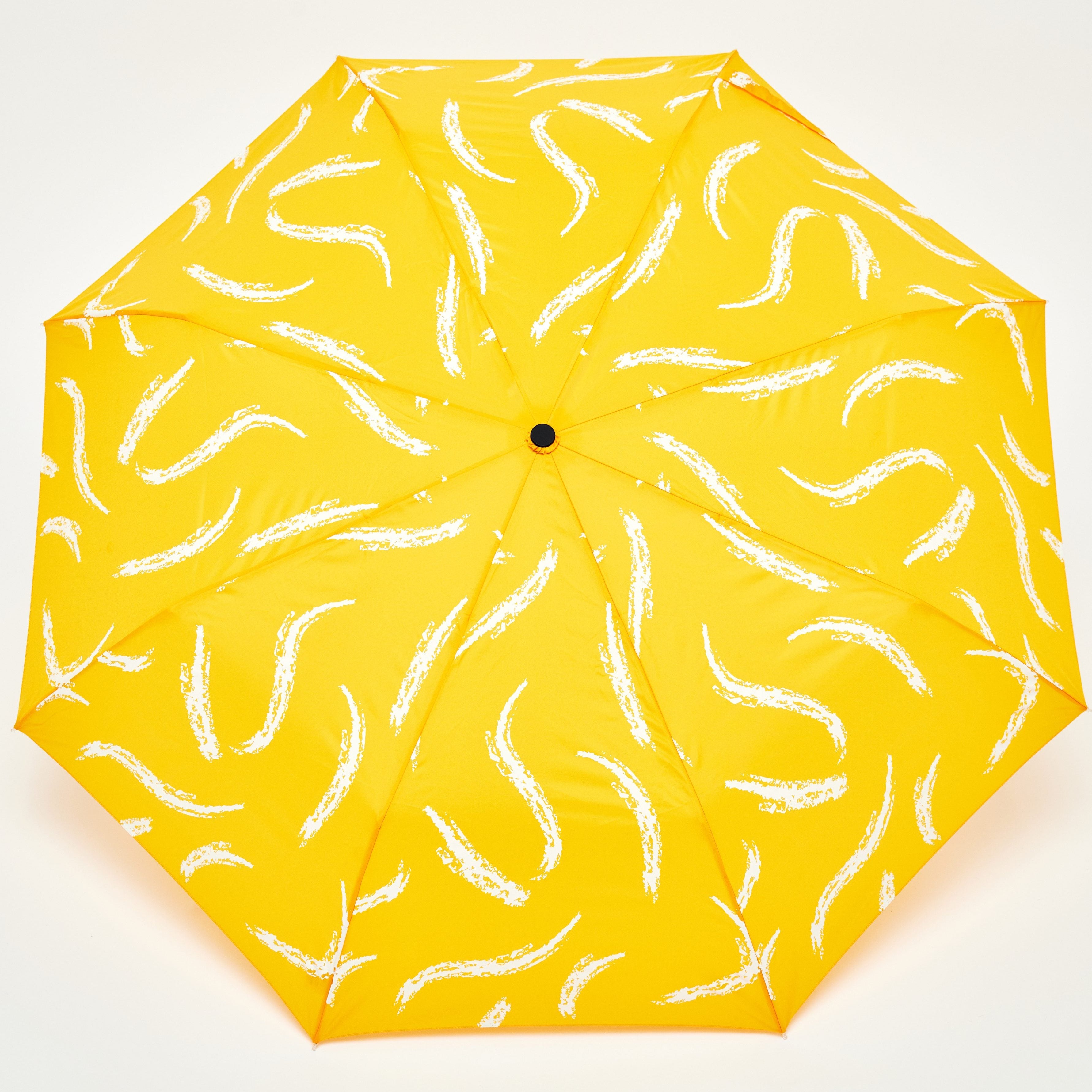 duckhead-saffron-brush-duck-regenschirm-kompakt-gelb-recycelt image 2