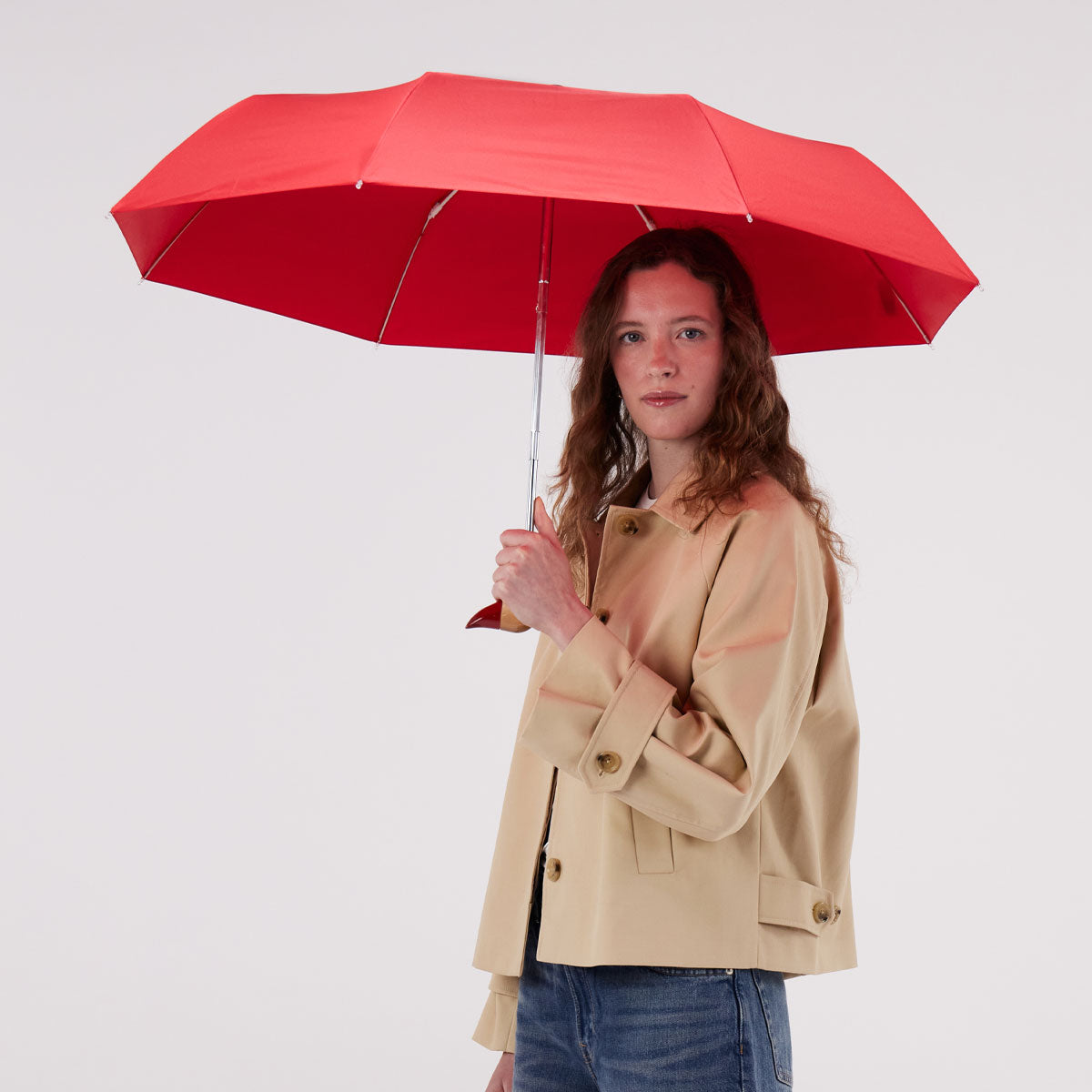 duckhead-the-duckhead-regenschirm-chilli-red-kompakt-recycelt image 1
