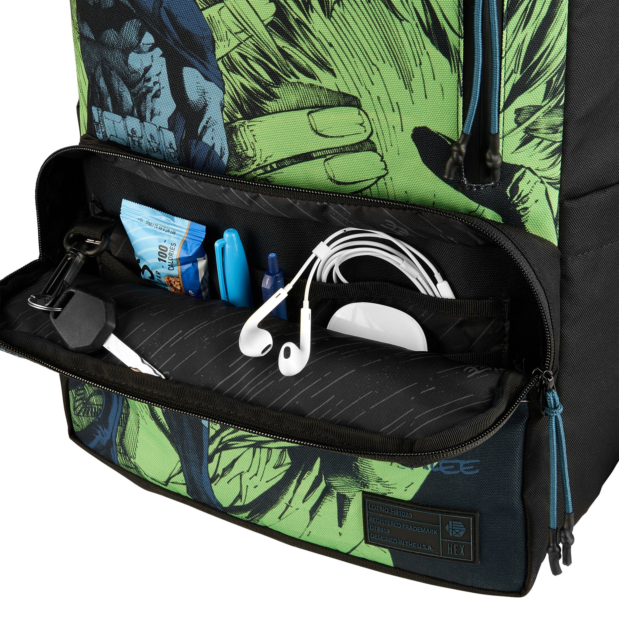 hex-jim-lee-batman-vs-joker-rucksack-19l-comic-fach image 7