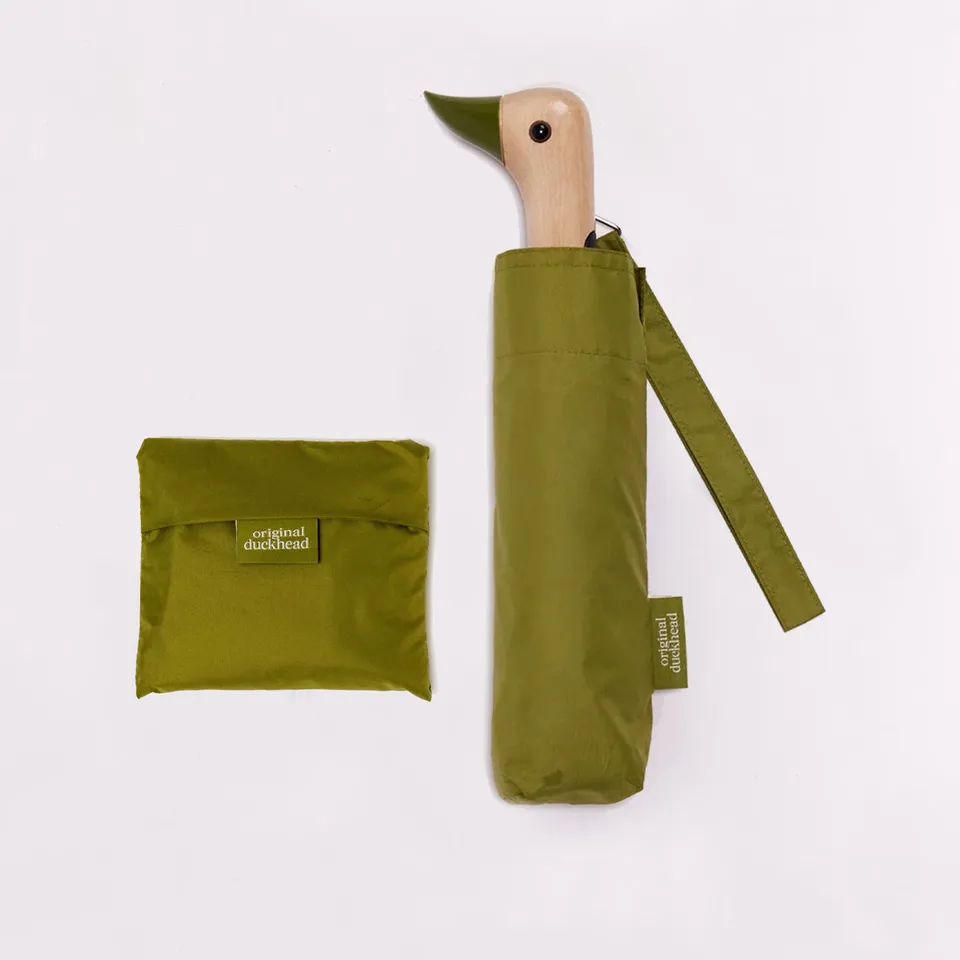 duckhead-bundles-olive-green-regenschirm-tasche-set-kompakt image 1