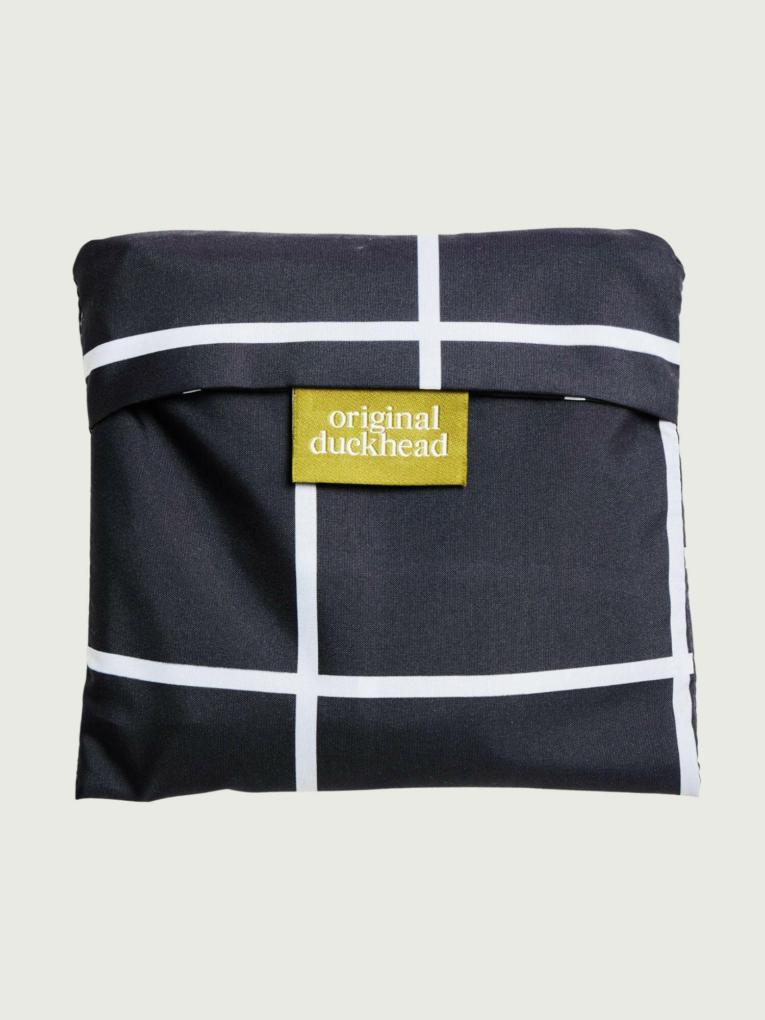 duckhead-the-bag-black-grid-einkaufstasche-recycelt image 4