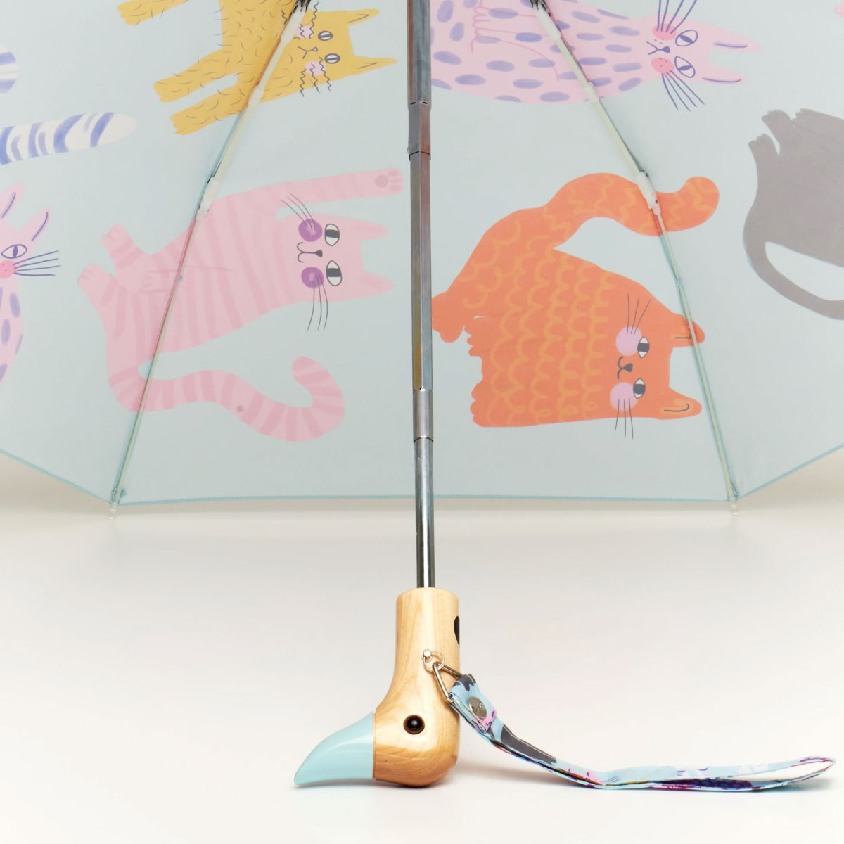 duckhead-arty-cats-ice-taschenschirm-katzenmotiv-recycelt image 6