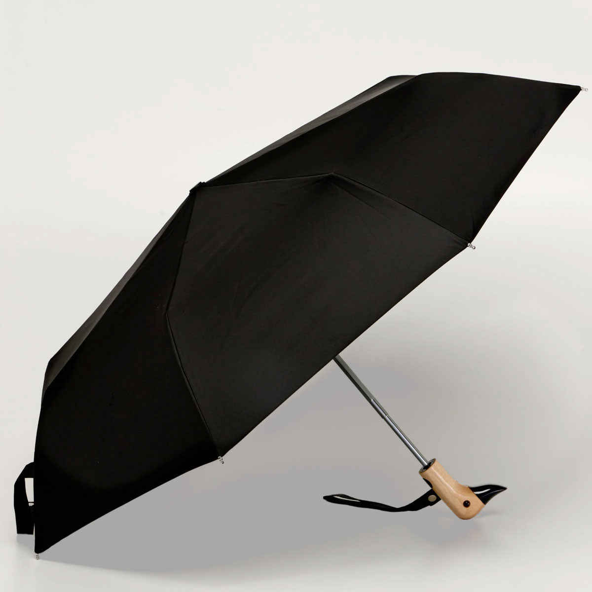duckhead-the-duckhead-regenschirm-black-schwarz-kompakt image 1